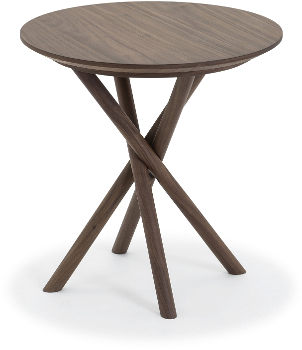 Sidebord Nielsen Design Hasseris i valnød Ø50 x H50 cm