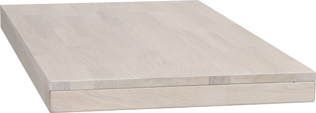 Tillægsplade Rowico Brooklyn til spisebord i olieret hvidkalket egetræ 95 x 50 cm