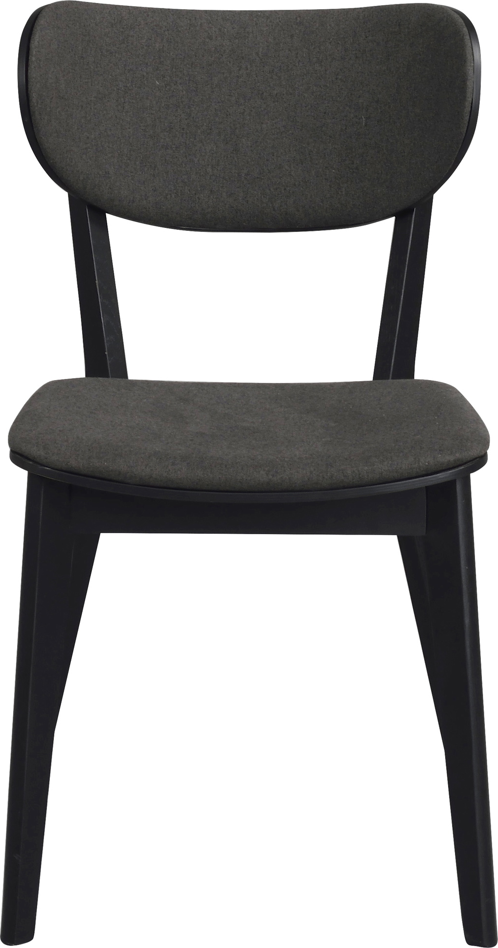 Spisebordsstol Rowico Kato 2-pak sort/mørkegrå FSC-certificeret egetræ og polyester