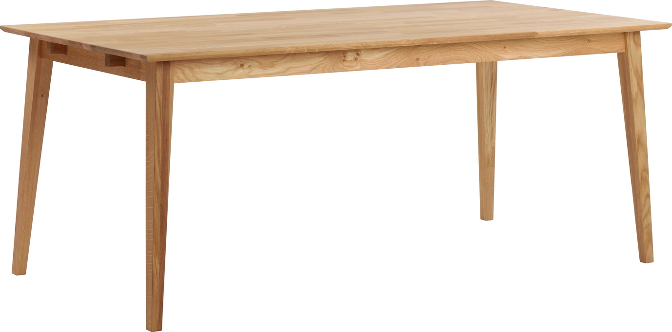 Spisebord Rowico Filippa olieret massivt egetræ FSC 180x90x74 cm udtræk til 280 cm