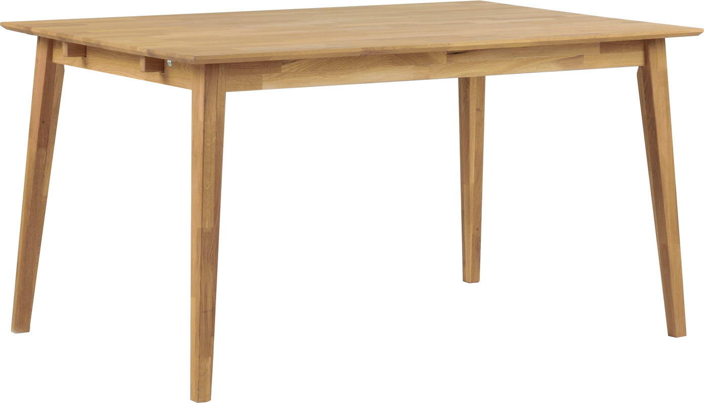 Rowico Filippa spisebord 140x90 cm massivt olieret egetræ FSC 100% med udvidelse til 240 cm