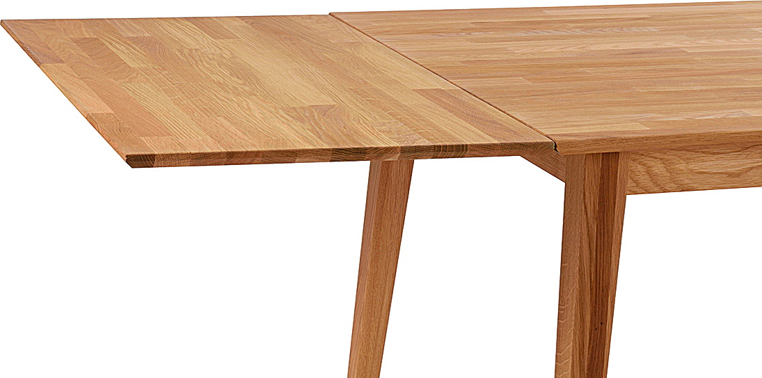 Tillægsplade til spisebord Rowico Filippa i olieret FSC-massivt egetræ 90x50 cm