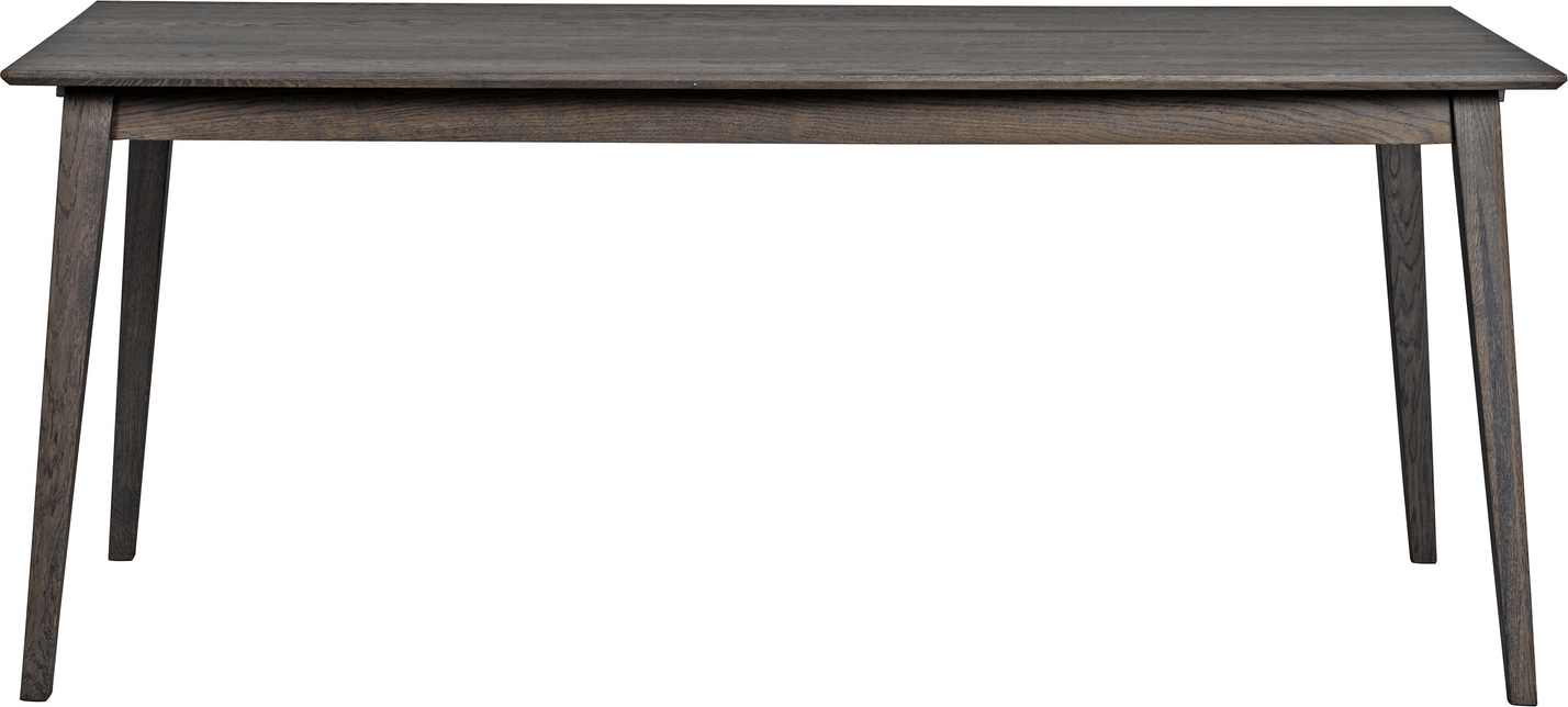 Spisebord Rowico Filippa i massivt egetræ 180x90 cm mørkebrun