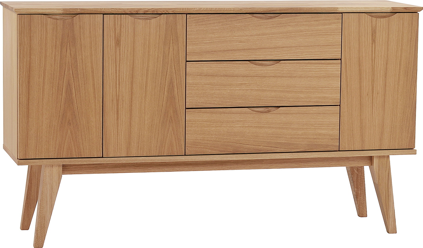 Skænk Rowico Filippa olieret egetræ H85×B150×D40 cm