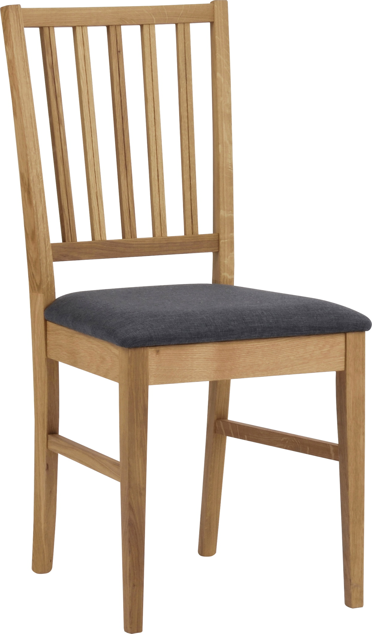 Spisebordsstol Rowico Filippa 2-pak i olieret massiv eg med polstret gråt stof FSC-mix