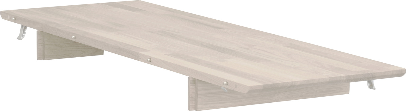 Tillægsplade Rowico Filippa forlængelsesplade 105 x 40 cm hvidkalket oliebehandlet massiv eg