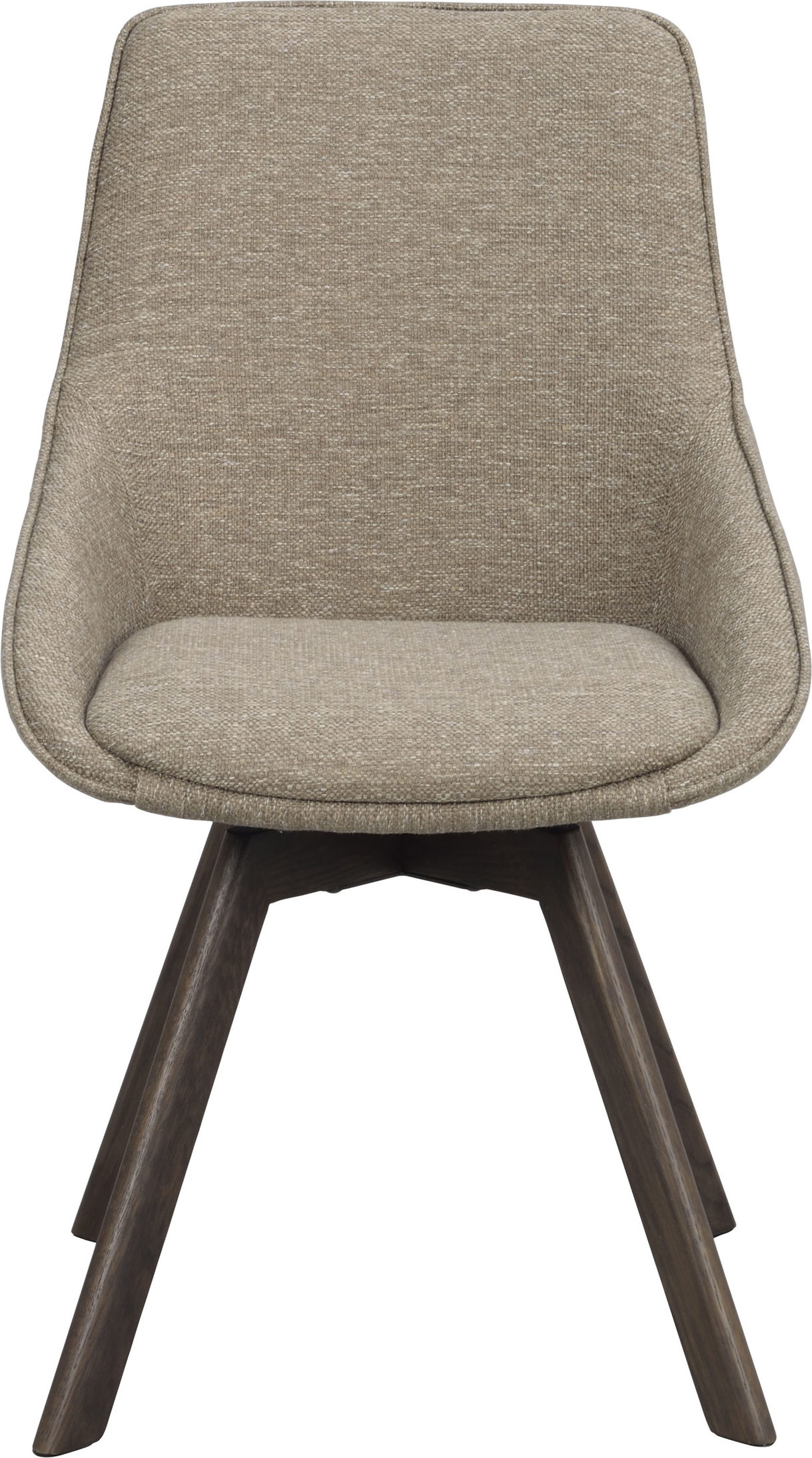 Spisebordsstol Rowico Alison 2-pak mørk beige stof med 360 drejefunktion