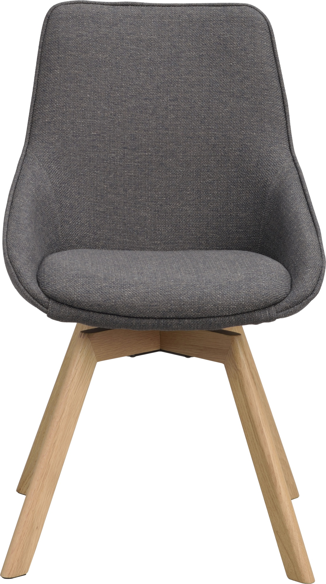 Spisebordsstol Rowico Alison 2-pak med 360 sving i grå polypropylen og FSCÂ® egetræ