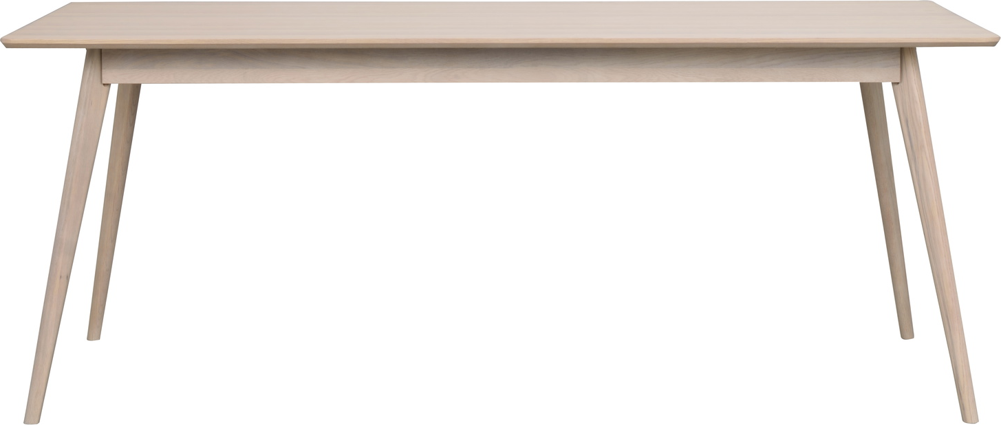Spisebord Rowico Yumi 190x90 cm hvidkalket egetræsfinér