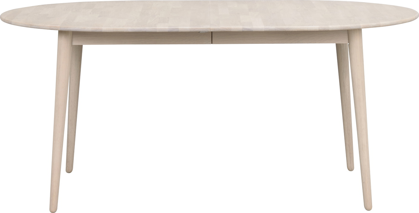 Spisebord Rowico Tyler olieret hvidkalket massiv eg udtræksbord 170 - 210x105 cm FSC 100%