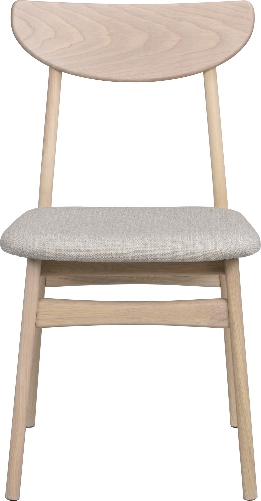 Spisebordsstol Rowico Rodham i hvidvasket egetræ og gråbeige polypropylen