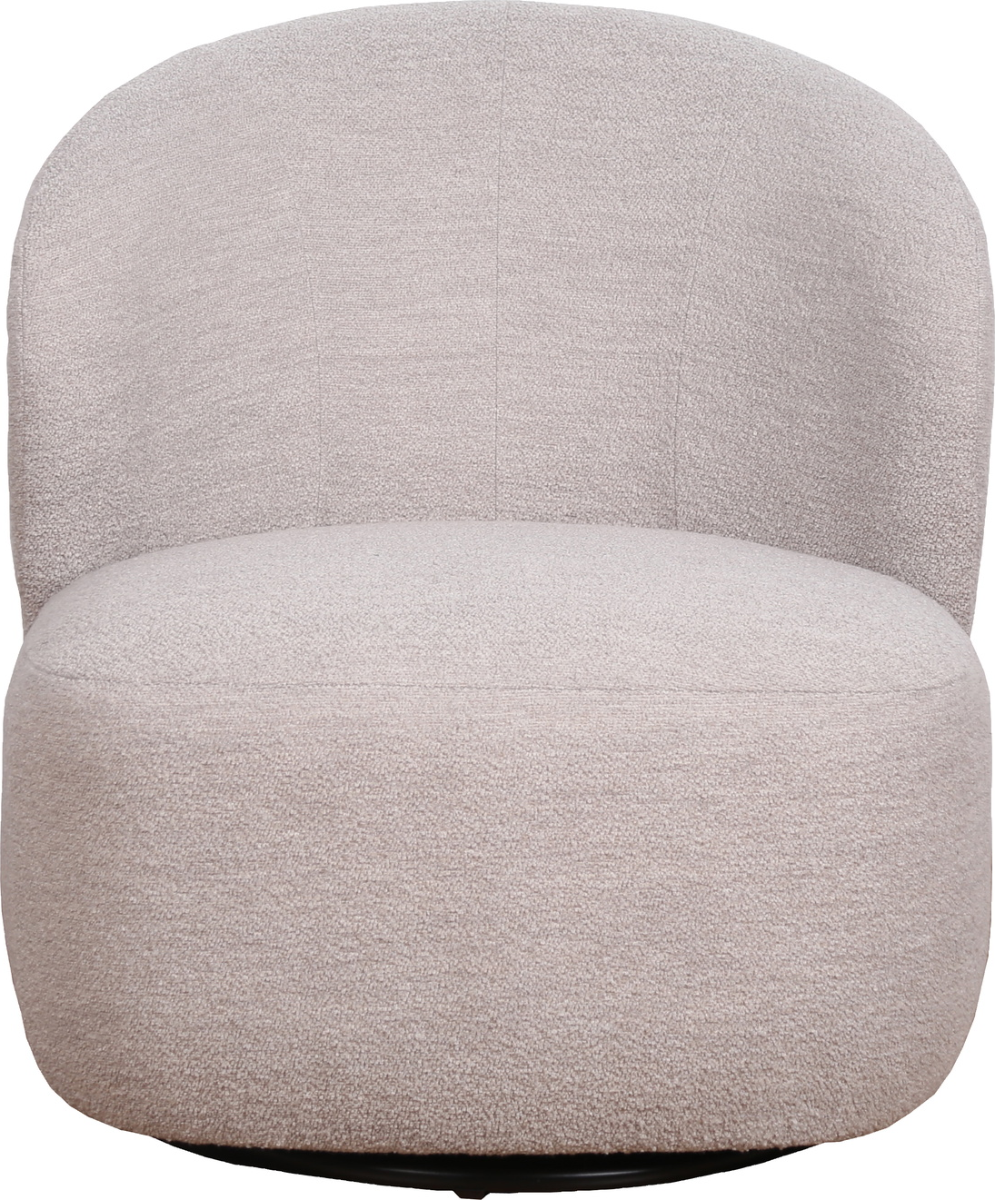 Loungestol/drejestol Rowico Roselawn i lysebeige stof med 360 drejefunktion 82x76x82 cm