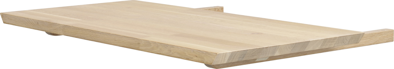 Tillægsplade Rowico Carradale hvidkalket massiv eg 50 x 100 cm