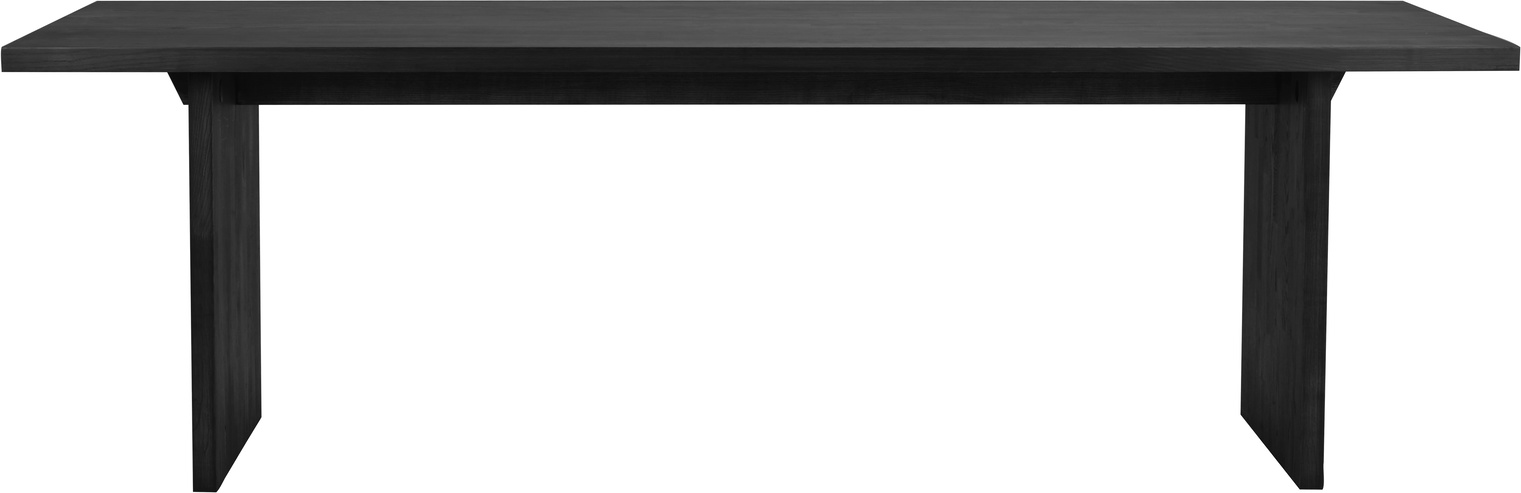 Rowico Emmett spisebord FSC 100% i massivt europæisk ask, lakeret sort, 240×95 cm