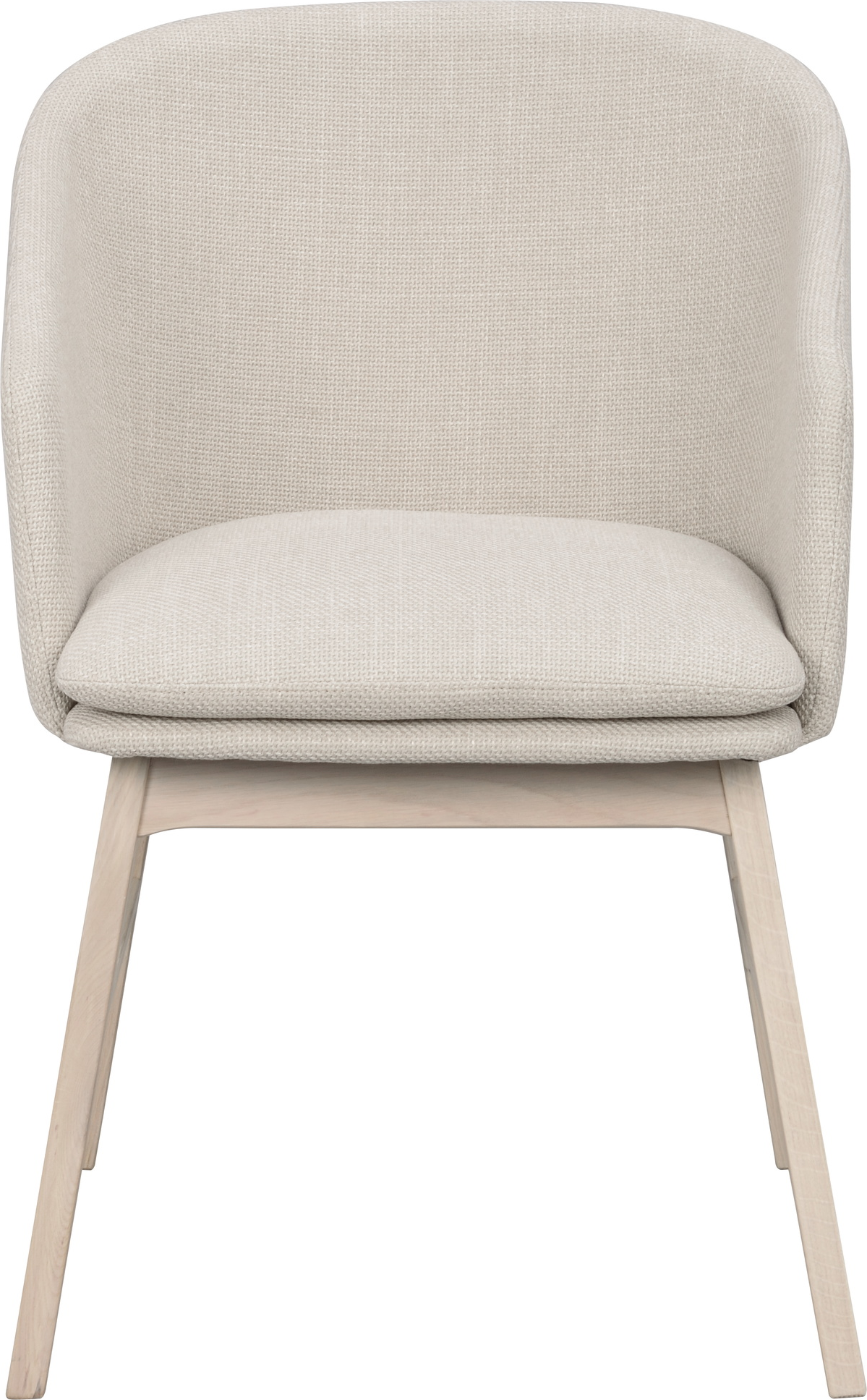 Spisebordsstol med armlæn Rowico Windham i hvidvasket eg med beige polstring - FSC 100% certificeret, slidstærk, aftageligt betræk