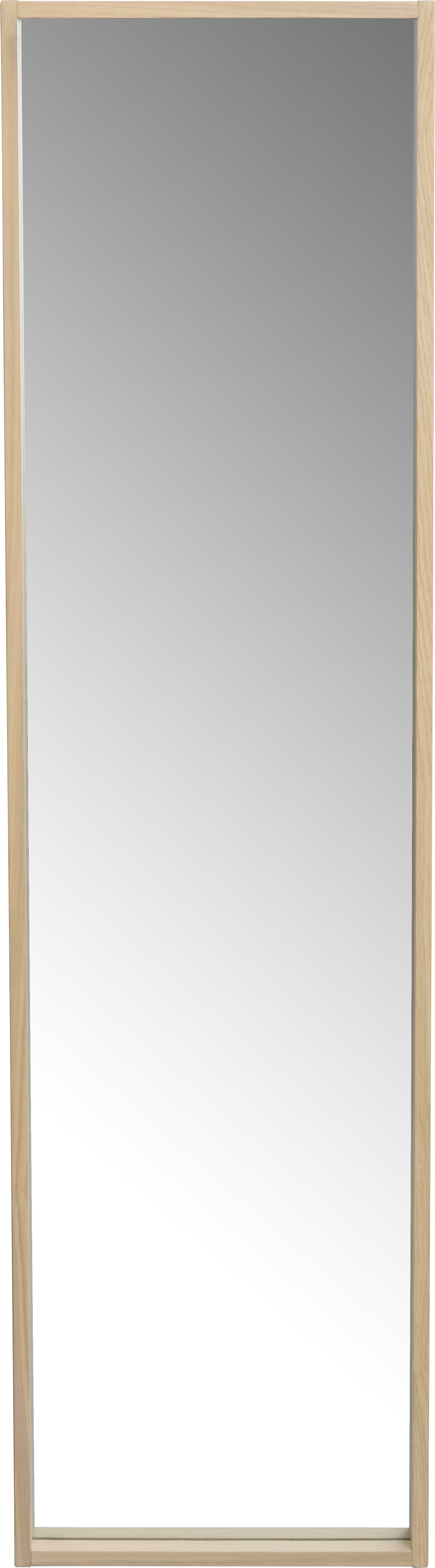 Helfigursspejl / vægspejl Rowico Hillmond 150×40 cm hvidkalket egetræsfinér