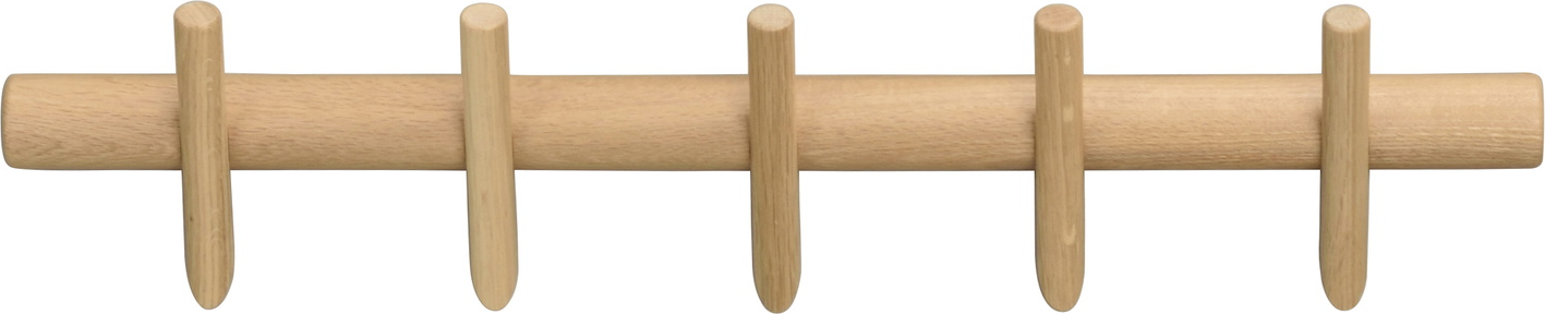 Knagerække Rowico Hillmond - skandinavisk design i lakeret massiv eg, 65 cm
