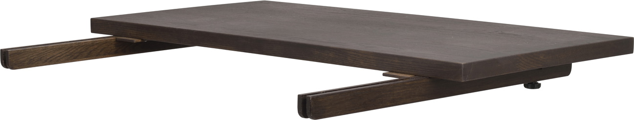 Tillægsplade til spisebord Rowico Plainfield i brunolieret egetræ 50x100 cm FSC