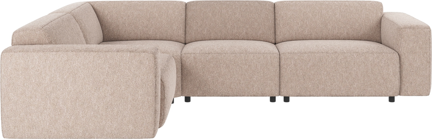 Hjørnesofa Rowico Willard lysebeige modulopbygget nordisk design med koldskumskomfort