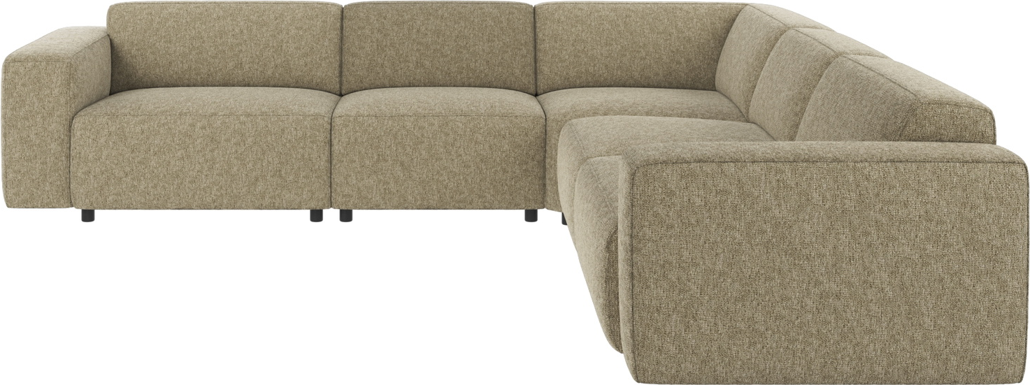 Hjørnesofa Rowico Willard Max 55 grøn modulopbygget sofa i slidstærkt polyester-nylonstof 297×297 cm