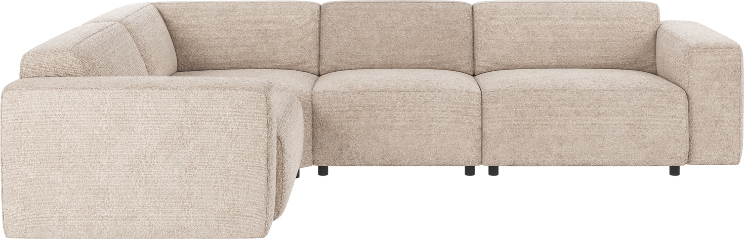Hjørnesofa Rowico Willard lysegrå polyesterstof - moderne skandinavisk sofa 70×297×219 cm