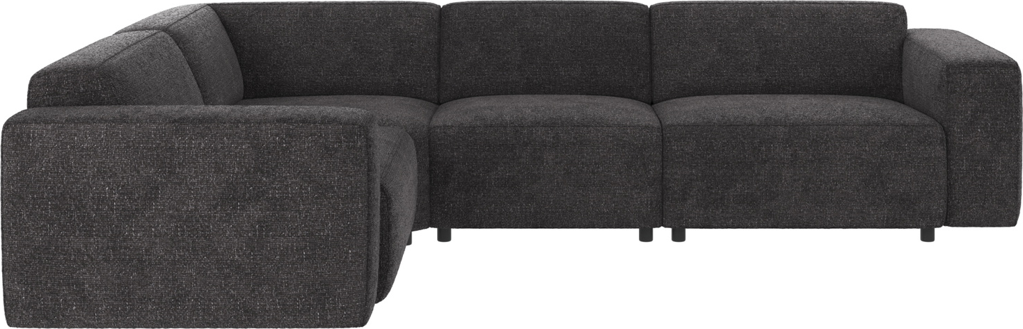Hjørnesofa Rowico Willard Robin 66 mørkegrå stof modulopbygget 297 x 219 cm
