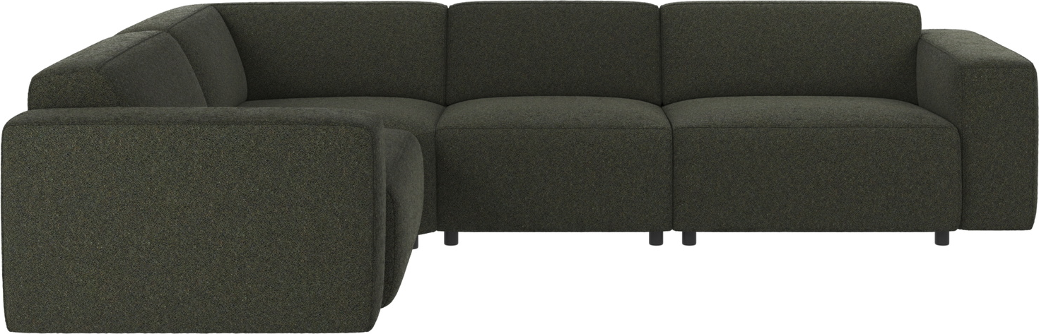 Hjørnesofa Rowico Willard Alice stof mørkegrøn 297×219 cm modulopbygget