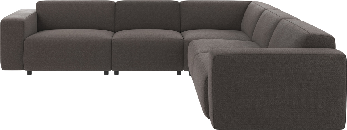 Hjørnesofa Rowico Willard Rita mørkegrå stof modulsofa 297×297 cm
