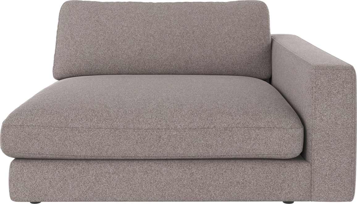 Modulsofa højre armlæn Rowico Duncan gråbeige Brenda 7 stof