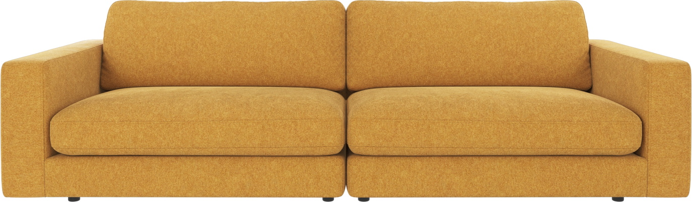 3-personers sofa Rowico Duncan Brenda gul - slidstærk 100% polyester FSCÂ®-mix ramme