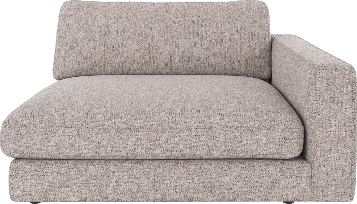 Højre armlæn Rowico Duncan modulsofa i melange gråt stof FSC-mix