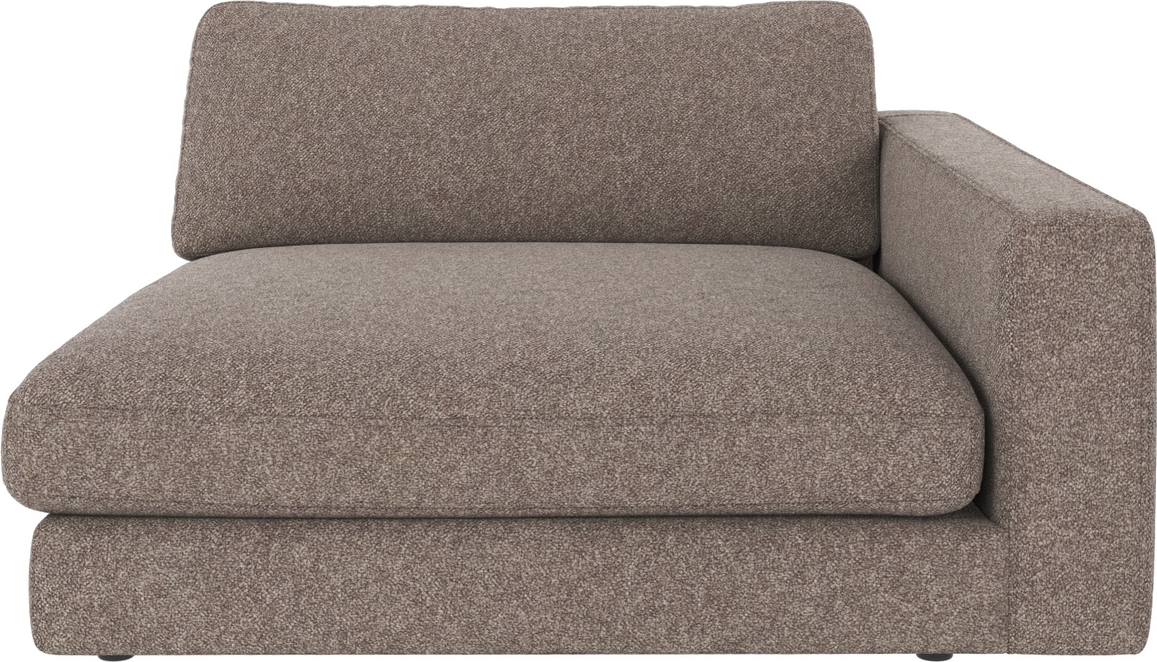 Byg-selv modulsofa med højre armlæn Rowico Duncan i mørk beige polyester Bobby