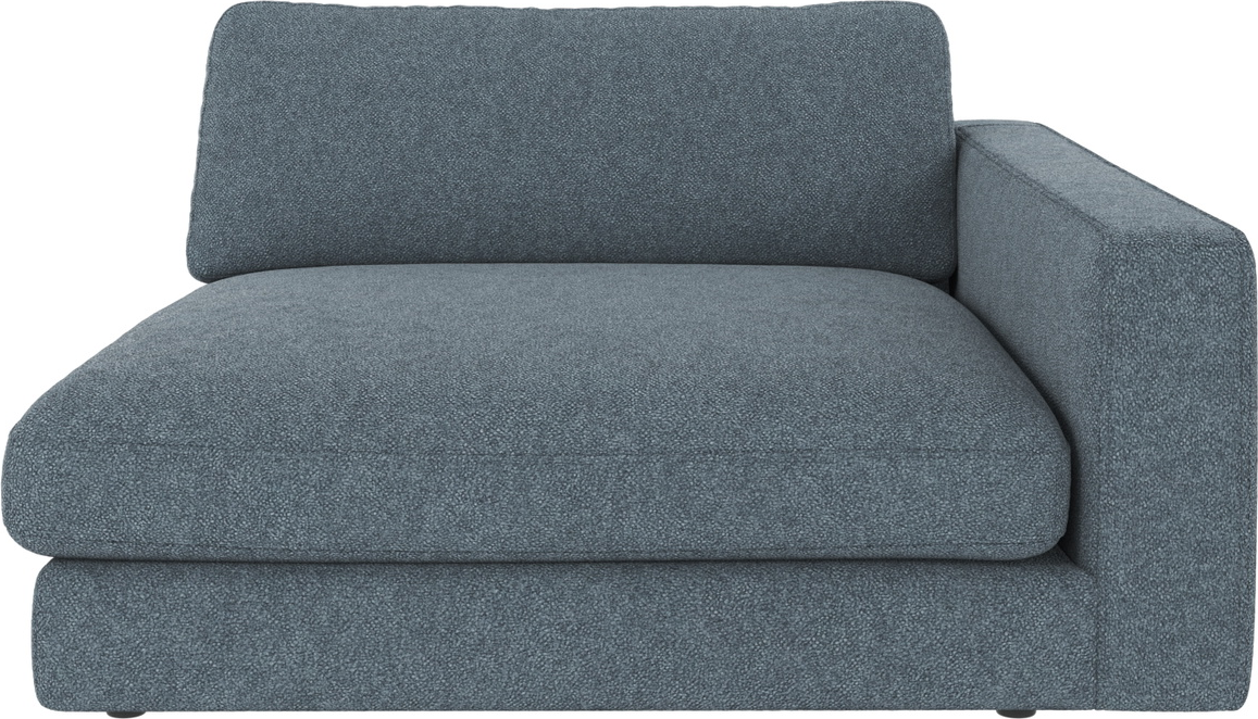 Modulsofa højre armlæn Rowico Duncan Bobby 15 mellemblå 78x129x150 cm