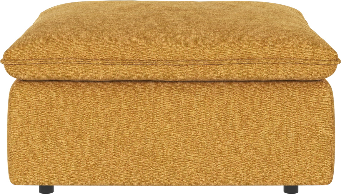 Puf fodskammel Rowico Rawlins gul Brenda 68