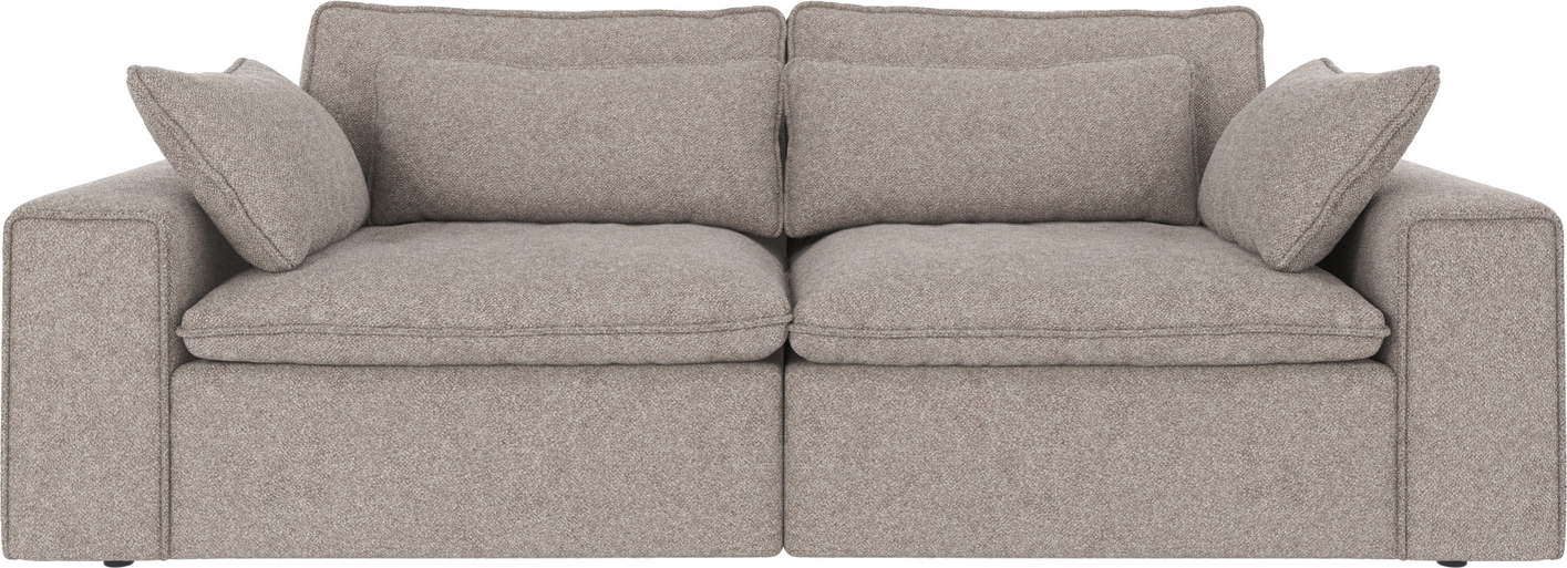 3-personers sofa Rowico Rawlins i gråt Bobby 7 stof 226x116 cm