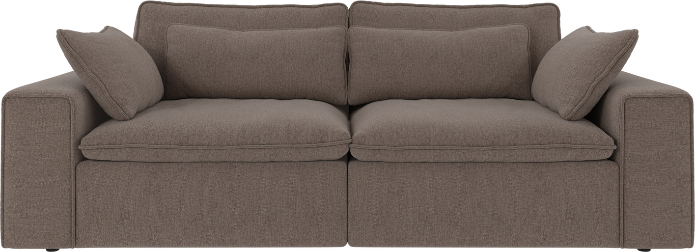 3-personers sofa Rowico Rawlins Brenda 34 beige - skandinavisk minimalistisk design, slidstærkt 100% polyesterbetræk, FSC-certificeret ramme