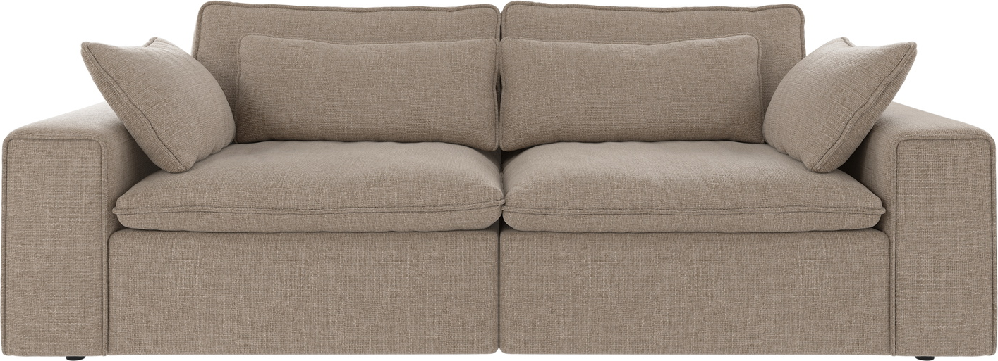 3-personers sofa Rowico Rawlins Robin gråbeige polyester B226 cm