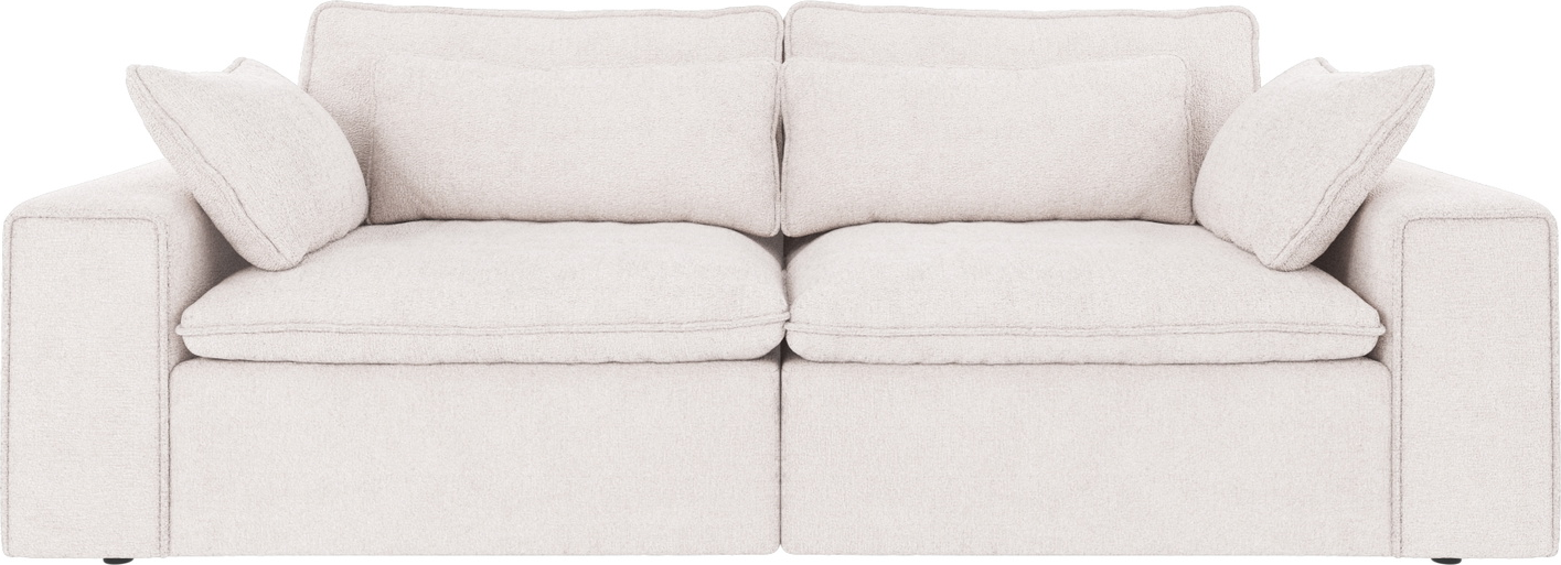 3-personers sofa Rowico Rawlins i hvidt Greg 1 polyester 85×226×116 cm