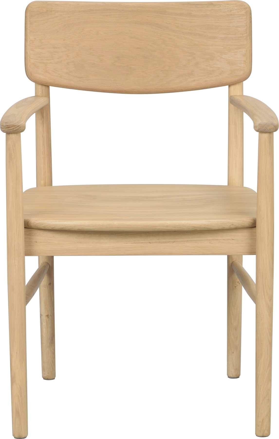 Spisebordsstol med armlæn Rowico Maidstone i massiv lakeret eg FSC 100% 86x56x52 cm