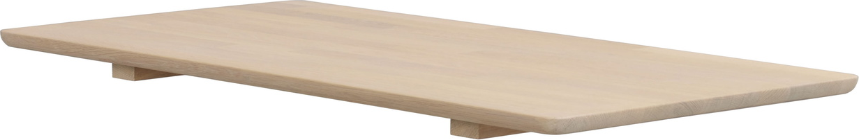 Tillægsplade Rowico Markham - hvidkalket olieret massivt egetræ 90x45x4 cm FSC 100%