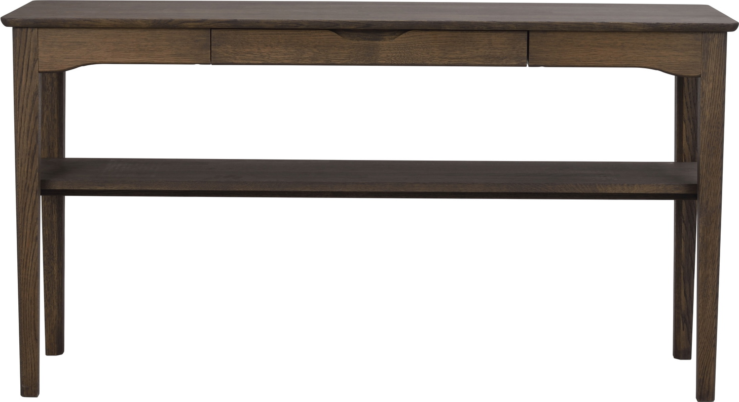 Konsolbord Rowico Markham 140×40×75 cm olieret massivt egetræ FSC brun