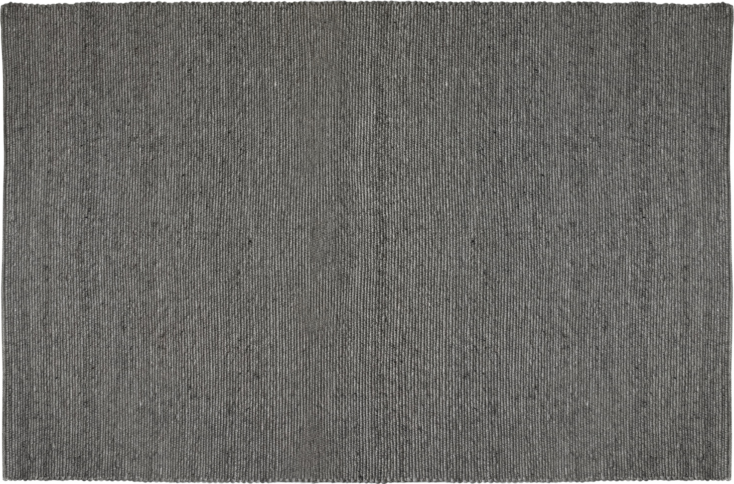 Gulvtæppe Rowico Donegal mørkegrå håndvævet uld 240x340 cm