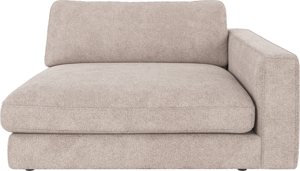 Modulsofa lang højre armlæn Rowico Duncan serie Greg 17 lysegrå - 100% polyester, FSC-certificeret