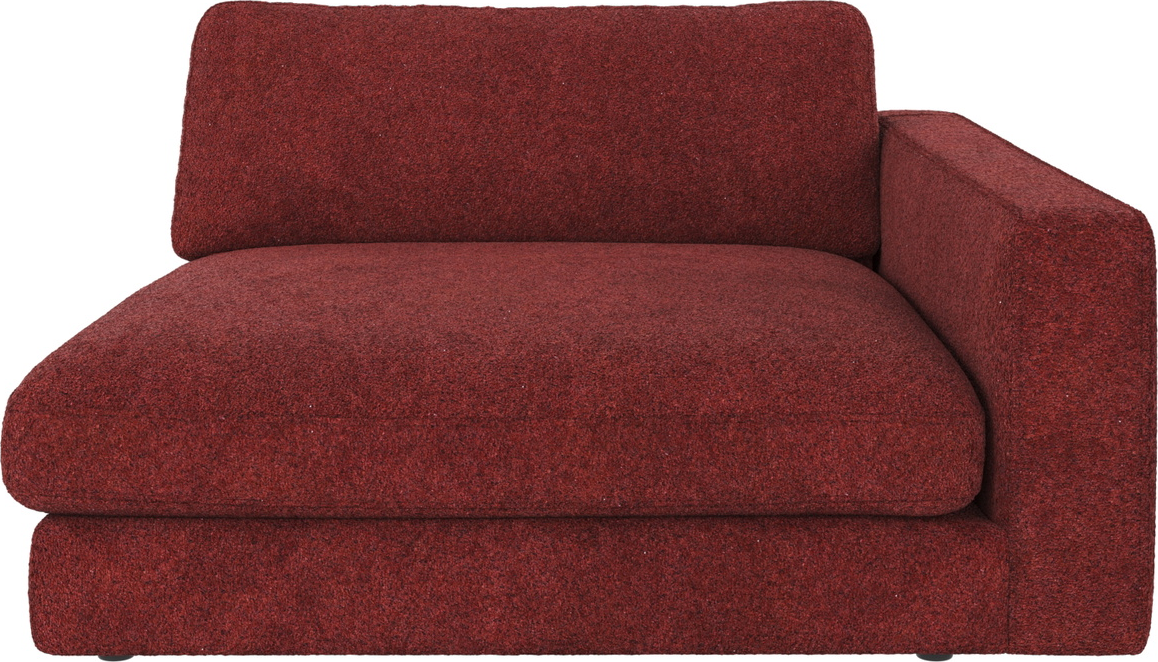 Modul til byg-selv sofa Rowico Duncan - højre armlæn i rød Anna 8 polyester