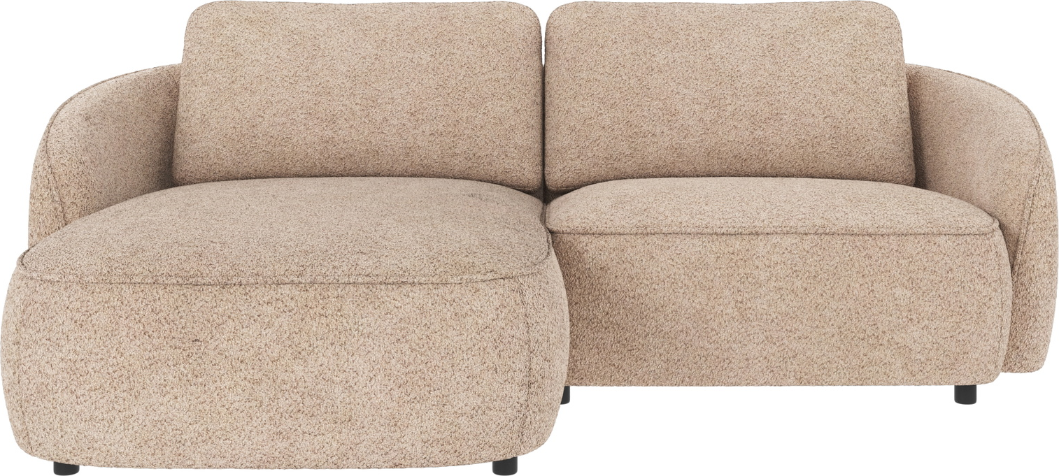 Chaiselongsofa venstrevendt Rowico Norris Anna 2 lysebeige polyester nordisk design