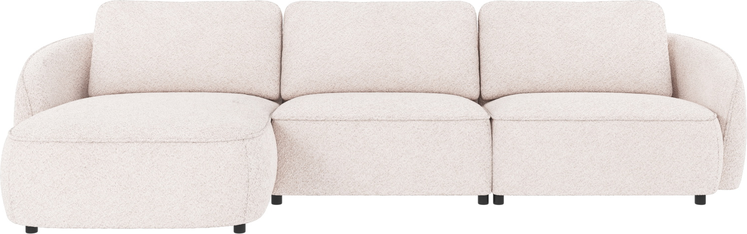 Chaiselongsofa Rowico Norris venstrevendt hvid Anna 1 polyester