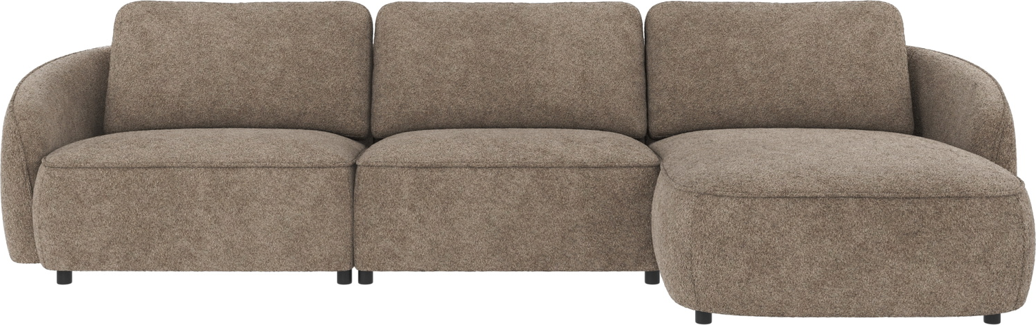 Chaiselongsofa Rowico Norris Anna mørk beige stof B319xD162 cm højrevendt