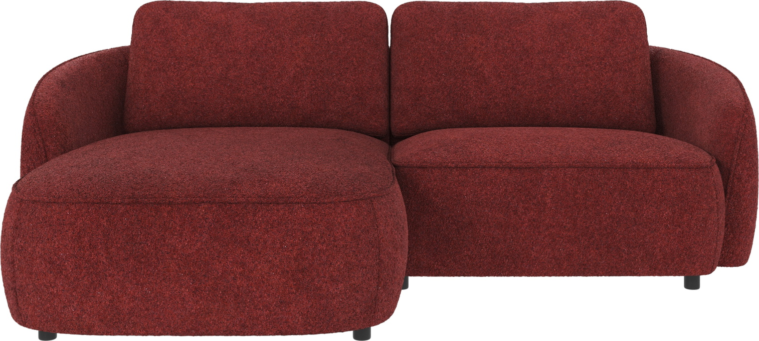 Chaiselongsofa Rowico Norris venstrevendt Anna 8 polyester rød 226x162 cm