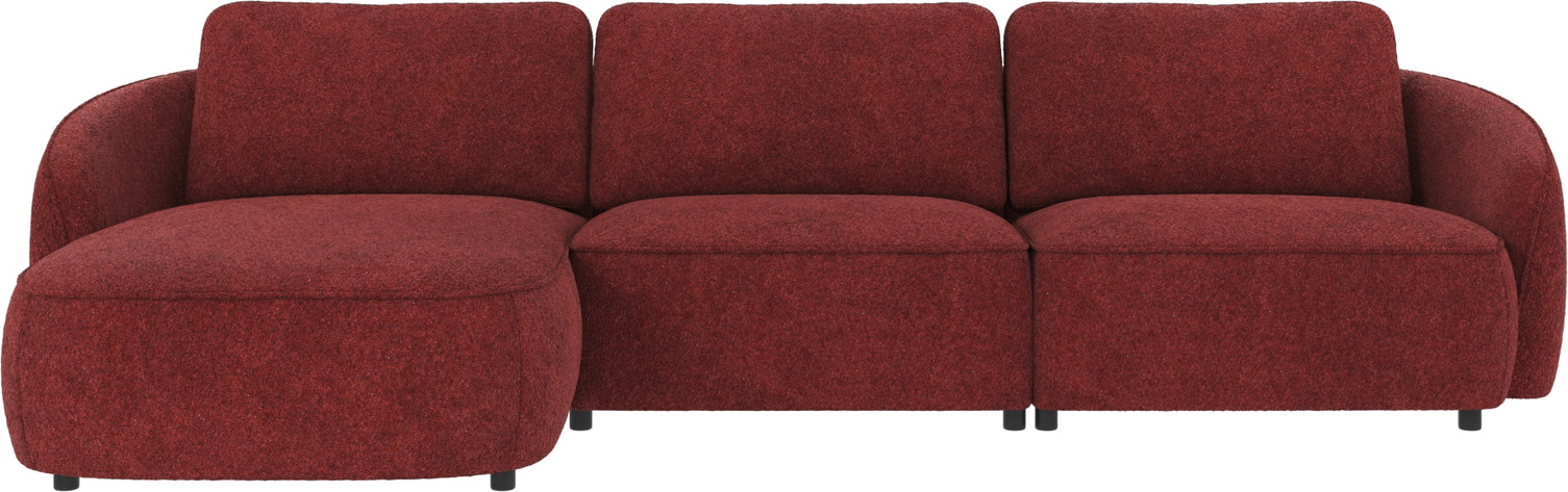 Chaiselongsofa venstrevendt Rowico Norris Anna rød polyester 319×162×80 cm