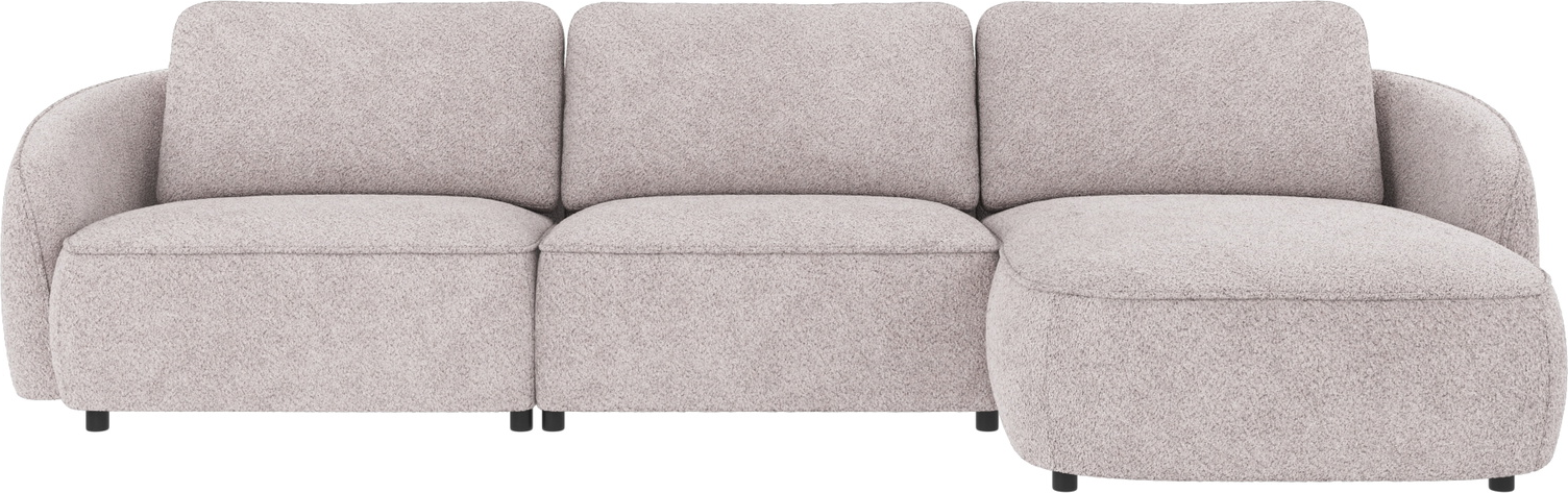 Chaiselongsofa højrevendt Rowico Norris i lysegråt Anna 15 stof 319x162 cm